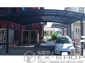 のカーポート カーブポートシグマIII ワイド 積雪〜30cｍ対応 施工例