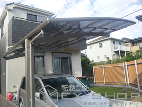 のフェンス・柵 ハイグリッドフェンスUF8型 フリーポールタイプ 施工例