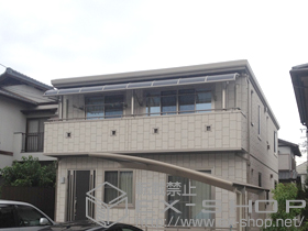 のバルコニー・ベランダ屋根 ライザーテラスII R型 屋根タイプ 連棟 積雪〜20cm対応 施工例