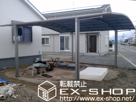 のカーポート カーブポートシグマIII ワイド 積雪〜30cm対応 施工例