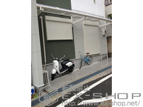 のテラス屋根 ヴェクターテラス R型 ルーフタイプ 連棟 積雪〜20cm対応+吊り下げ物干し 標準 2本入 施工例