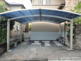 のカーポート レイナポート M合掌 積雪〜20cm対応 施工例
