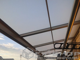 のバルコニー・ベランダ屋根 ライザーテラスII F型 ルーフタイプ 単体 積雪対応〜20? 施工例