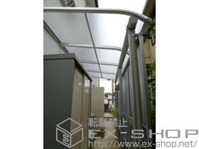 のテラス屋根 ヴェクターテラス R型 テラスタイプ 単体+ヴェクターテラスオプション　前面パネル2000 施工例