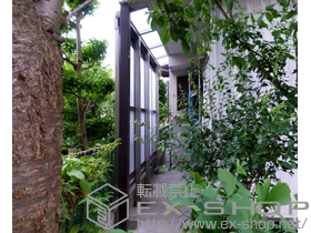 のテラス屋根 パワーアルファ F型 テラスタイプ 単体 積雪対応〜30cm＋前面スクリーン2段+1段 施工例