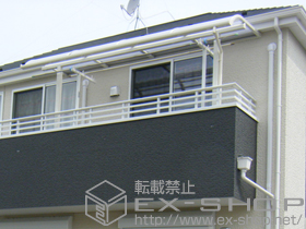 のバルコニー・ベランダ屋根 ライザーテラスII R型 屋根タイプ 単体 積雪〜20cm対応 施工例