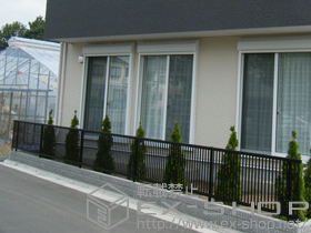 のフェンス・柵 プリレオR2型フェンス フリーポールタイプ 施工例