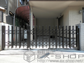 のカーゲート アルシャインII HW型 Aタイプ ノンレール 両開き親子 140+290 施工例