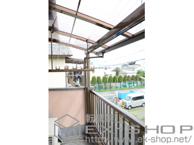 のバルコニー・ベランダ屋根 パワーアルファ L型 屋根タイプ 単体　積雪〜30cm対応 施工例