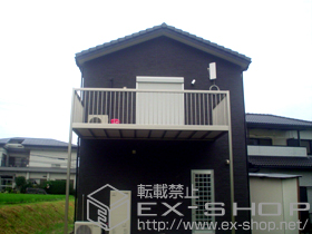 のバルコニー バルコニー BY-X型 縦格子 単体 柱建て式 ロング柱仕様 施工例