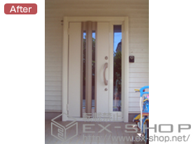 の玄関ドア リシェント D2型 片袖タイプ 施工例