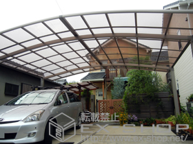 のカーポート カーブポートシグマIII ワイド 積雪〜30cm対応 施工例