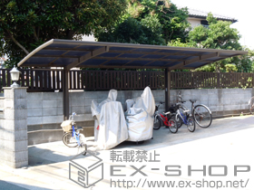 のサイクルポート・駐輪場 カーブポートシグマIII ミニ 積雪〜30cm対応 施工例