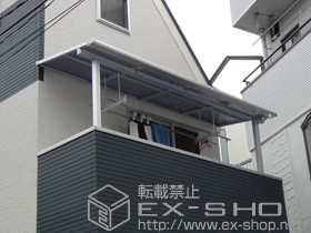 のバルコニー・ベランダ屋根 ライザーテラス II  F型 屋根タイプ 積雪対応〜20? 施工例