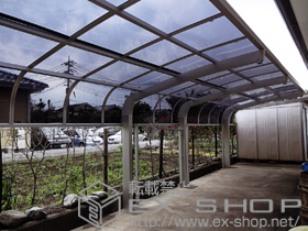 のカーポート テールポートシグマIII 縦連棟 耐風圧強度仕様 積雪〜30cm対応 施工例