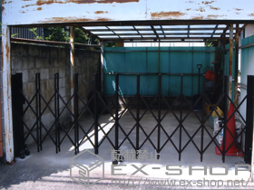 のカーゲート トリップゲートPA型 錠無し ノンレール 片開き33S 施工例