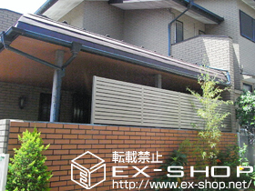 のフェンス・柵 ライフモダンII B3型フェンス 間仕切りタイプ 施工例