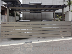 のカーゲート ワイドオーバードアS5型 電動式 施工例
