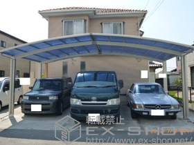 のカーポート レイナトリプルポート 積雪〜20cm対応 施工例