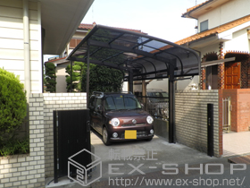 のカーポート レイナキャップポート 積雪〜20cm対応+着脱式サポート 2本入 施工例