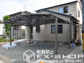 のカーポート カーブポートシグマIII ワイド 積雪〜20cm対応 施工例