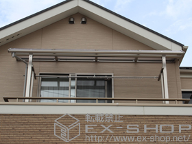 のバルコニー・ベランダ屋根 プレシオステラス R型 屋根タイプ 単体 積雪〜20cm対応 施工例