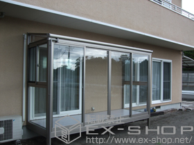 のテラス囲い・サンルーム ほせるんですII F型 床納まり ランマ無 積雪対応〜20? 施工例