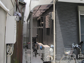 のテラス屋根 ライザーテラスII R型 テラスタイプ 単体 積雪〜20cm対応 施工例