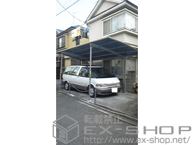 のカーポート レイナポート 積雪〜20cm対応+着脱式サポート 2本入 施工例