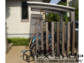 のサイクルポート・駐輪場 カーブパークシグマIII オープンタイプ 積雪〜30cm対応 施工例