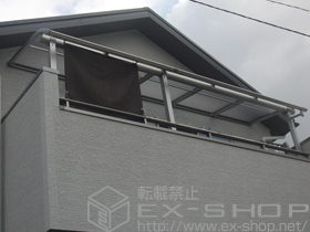 のバルコニー・ベランダ屋根 プレシオステラス R型 屋根タイプ 連棟 積雪対応〜20? 施工例