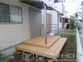 のテラス屋根 ライザーテラスII R型 テラスタイプ 単体 積雪〜20cm対応 施工例