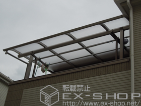 のバルコニー・ベランダ屋根 プレシオステラス R型 屋根タイプ 単体 積雪〜20cm対応 施工例