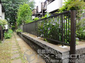 のフェンス・柵 プリレオR2型フェンス フリーポールタイプ 施工例