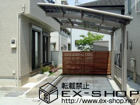 東京都宇部市のLIXIL リクシル(トステム)のカーポート カーブポートシグマIII 積雪〜20cm対応 施工例