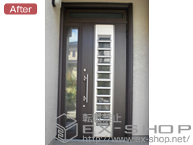 の玄関ドア リシェント 001型 片袖タイプ 採風仕様 施工例