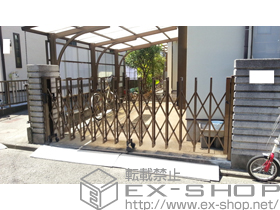 のカーゲート カムフィM ノンレール　キャスタータイプ 34S 施工例