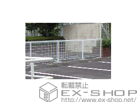 のフェンス・柵 メッシュフェンス G10-R フリー支柱タイプ 施工例