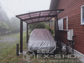 のカーポート レイナポート 積雪〜20cm対応+レイナポート 着脱式サポート 2本入 施工例