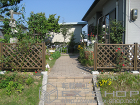 のフェンス・柵 ステイウッドフェンスM1型 施工例