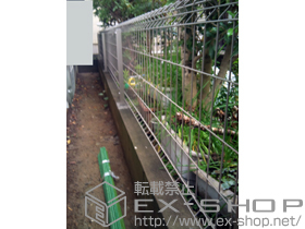 のフェンス・柵 イーネットフェンス1F型 フリーポールタイプ 施工例