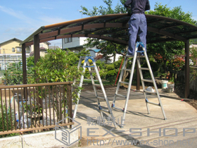 のカーポート レイナツインポート 積雪〜20ｃｍ対応 施工例