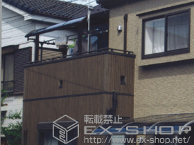 のバルコニー・ベランダ屋根 ヴェクターテラス R型 屋根タイプ 単体 積雪〜20cm対応 施工例