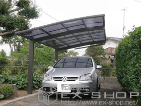 のカーポート カーブポートシグマIII 耐風圧仕様 積雪〜30?対応 施工例