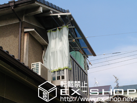 のバルコニー・ベランダ屋根 ライザーテラスII F型 アクトステージ接続 タイプ 単体 積雪〜20cm対応 施工例