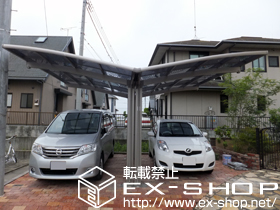 のカーポート カーブポートシグマIII Y合掌 積雪〜20cm対応＋着脱式サポート 施工例