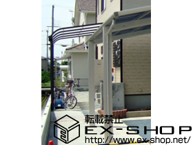 のテラス屋根 ライザーテラスII R型 テラスタイプ 単体　積雪〜20cm対応 施工例