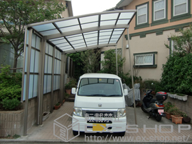 のカーポート レグナスポートシグマIII 耐風圧強度仕様 積雪〜30cm対応+サイドパネル 施工例