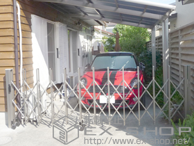 のカーゲート トリップゲート PA型(錠無し) ノンレール 片開き 35S 施工例