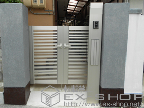 の機能門柱・ポスト シンプルモダン機能門柱 1型 独立仕様 施工例